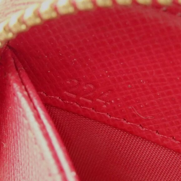 812159AM (C2) Prada Wallet Long Red Leather - Picture 12 of 13